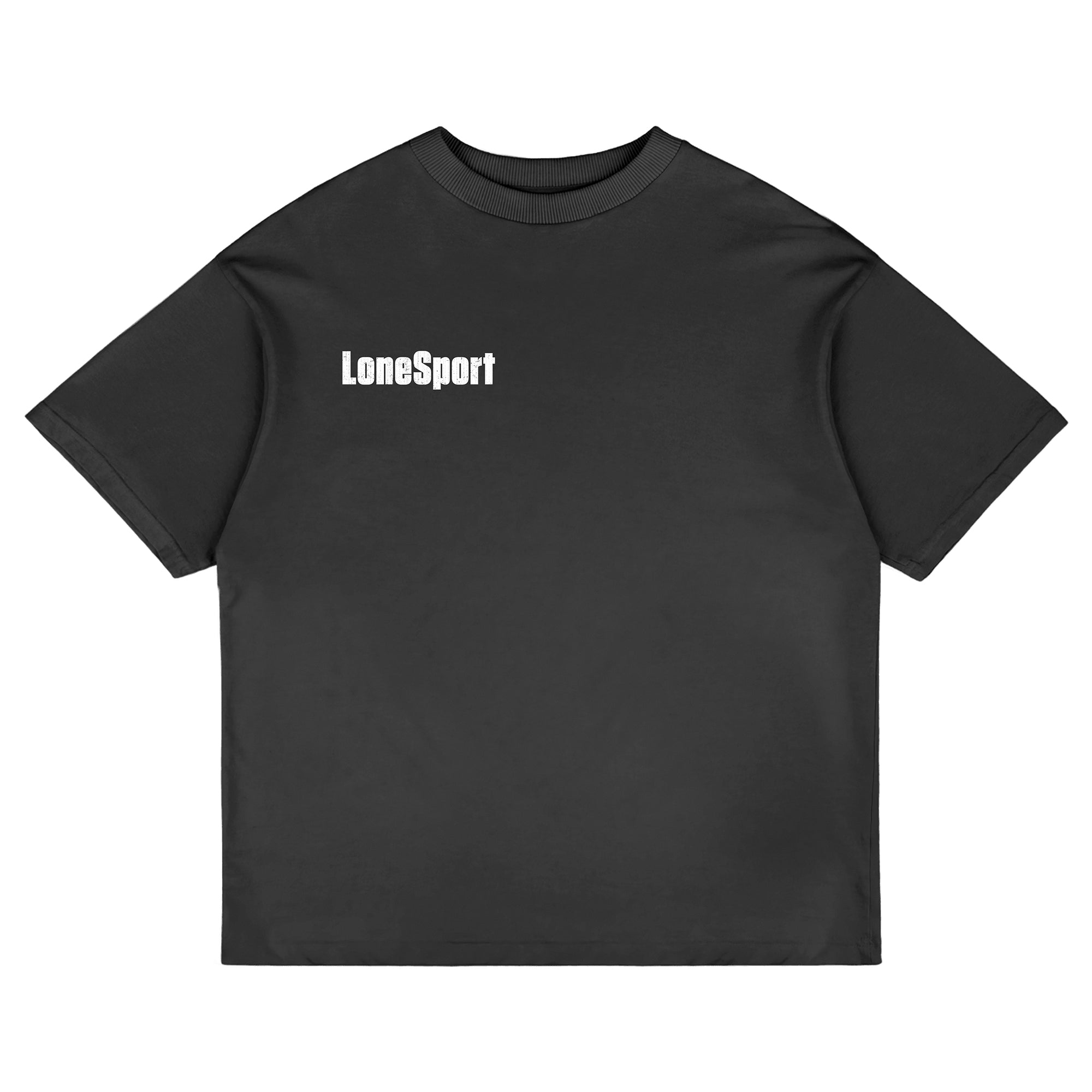 "ALONE IN THIS PAIN" Oversized Black T-shirt