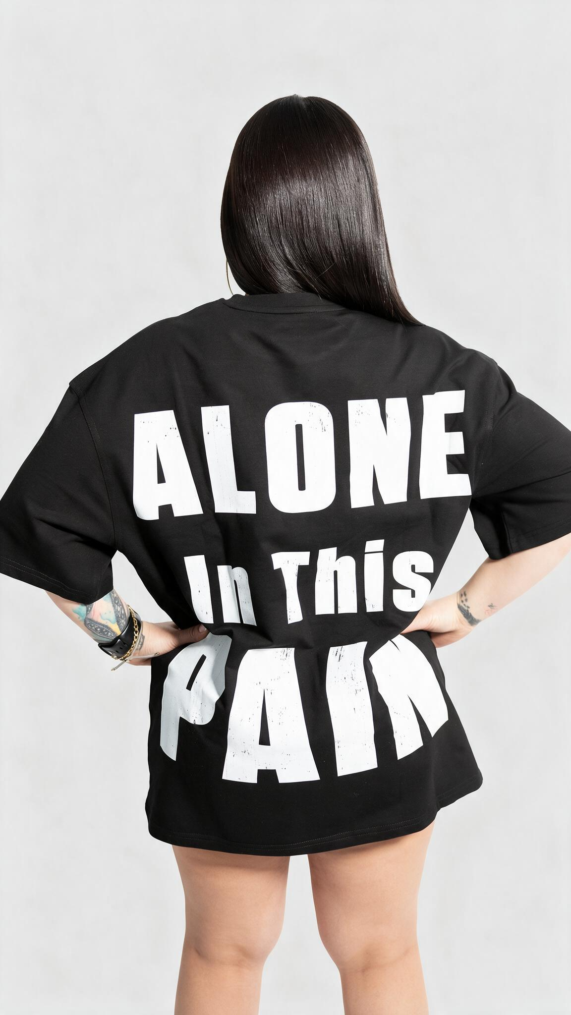 ALONE IN THIS PAIN WOMEN'S TEE