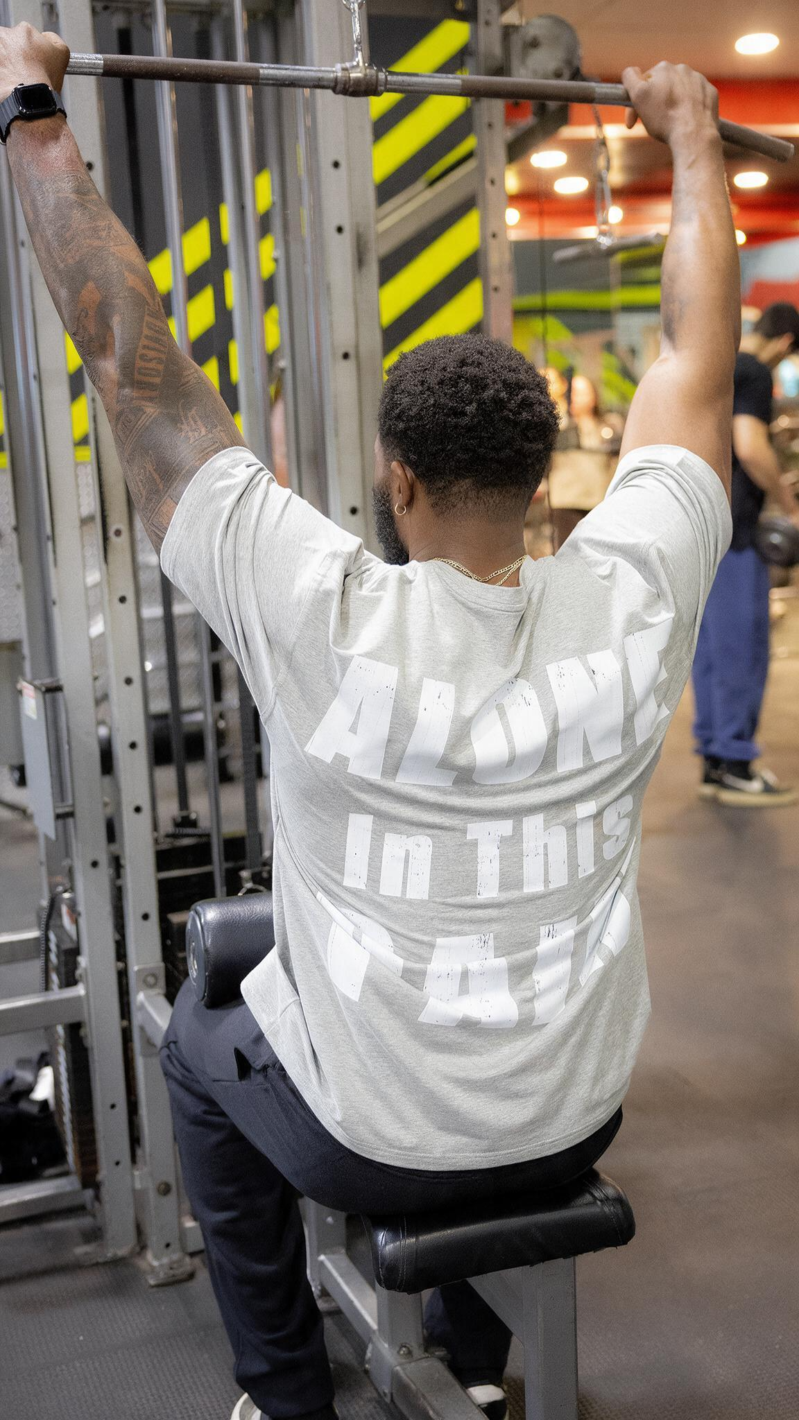 ALONE IN THIS PAIN OVERSIZED TEE